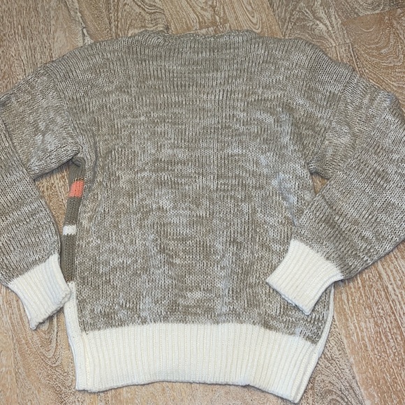 Vintage Christine tan peach brown sweater medium shoulder pads - Picture 4 of 4